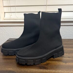 Black Women's Chunky Ankle Boots